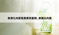 非洲几内亚鱼胶真伪鉴别_非洲几内亚