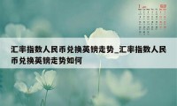 汇率指数人民币兑换英镑走势_汇率指数人民币兑换英镑走势如何