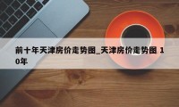 前十年天津房价走势图_天津房价走势图 10年