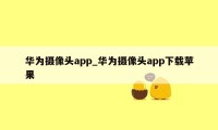 华为摄像头app_华为摄像头app下载苹果