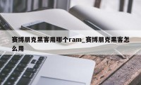 赛博朋克黑客用哪个ram_赛博朋克黑客怎么用