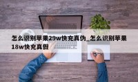 怎么识别苹果29w快充真伪_怎么识别苹果18w快充真假