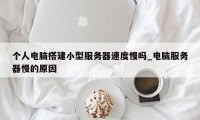 个人电脑搭建小型服务器速度慢吗_电脑服务器慢的原因