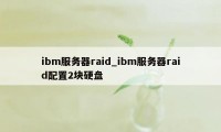 ibm服务器raid_ibm服务器raid配置2块硬盘