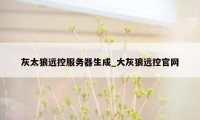 灰太狼远控服务器生成_大灰狼远控官网