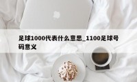 足球1000代表什么意思_1100足球号码意义