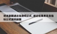 绝杀副图通达信源码公式_通达信果断出击指标公式源码副图