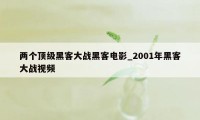 两个顶级黑客大战黑客电影_2001年黑客大战视频