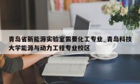 青岛省新能源实验室需要化工专业_青岛科技大学能源与动力工程专业校区