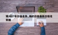 锡2017年价格走势_锡的价格最新价格走势图