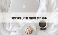 鸿宝娱乐_红包雨群是怎么回事