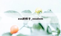 xss的样子_xssdom