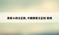 黑客小孩汪正扬_中国黑客汪正阳 新闻