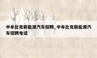 中牟比克新能源汽车招聘_中牟比克新能源汽车招聘电话