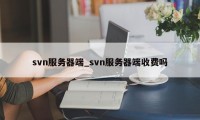 svn服务器端_svn服务器端收费吗