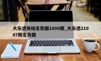 大乐透带线走势图1800期_大乐透21007期走势图