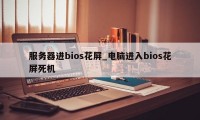 服务器进bios花屏_电脑进入bios花屏死机