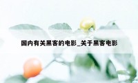 国内有关黑客的电影_关于黑客电影