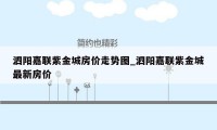 泗阳嘉联紫金城房价走势图_泗阳嘉联紫金城最新房价