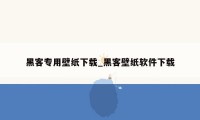 黑客专用壁纸下载_黑客壁纸软件下载