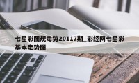 七星彩图规走势20117期_彩经网七星彩基本走势图