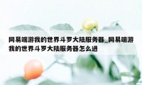 网易端游我的世界斗罗大陆服务器_网易端游我的世界斗罗大陆服务器怎么进