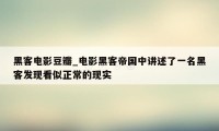 黑客电影豆瓣_电影黑客帝国中讲述了一名黑客发现看似正常的现实