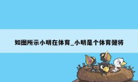 如图所示小明在体育_小明是个体育健将