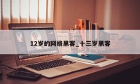 12岁的网络黑客_十三岁黑客