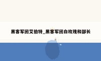 黑客军团艾伯特_黑客军团白玫瑰和部长