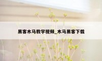 黑客木马教学视频_木马黑客下载