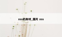 xss的身材_图片 xss