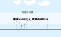 奥迪xss与djs_奥迪djs和css