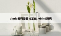 bind9源码需要啥基础_vbind源码