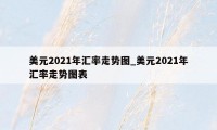 美元2021年汇率走势图_美元2021年汇率走势图表