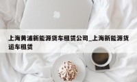 上海黄浦新能源货车租赁公司_上海新能源货运车租赁