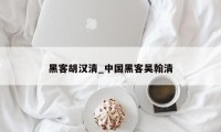 黑客胡汉清_中国黑客吴翰清