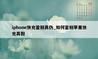 iphone快充鉴别真伪_如何鉴别苹果快充真假