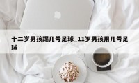 十二岁男孩踢几号足球_11岁男孩用几号足球